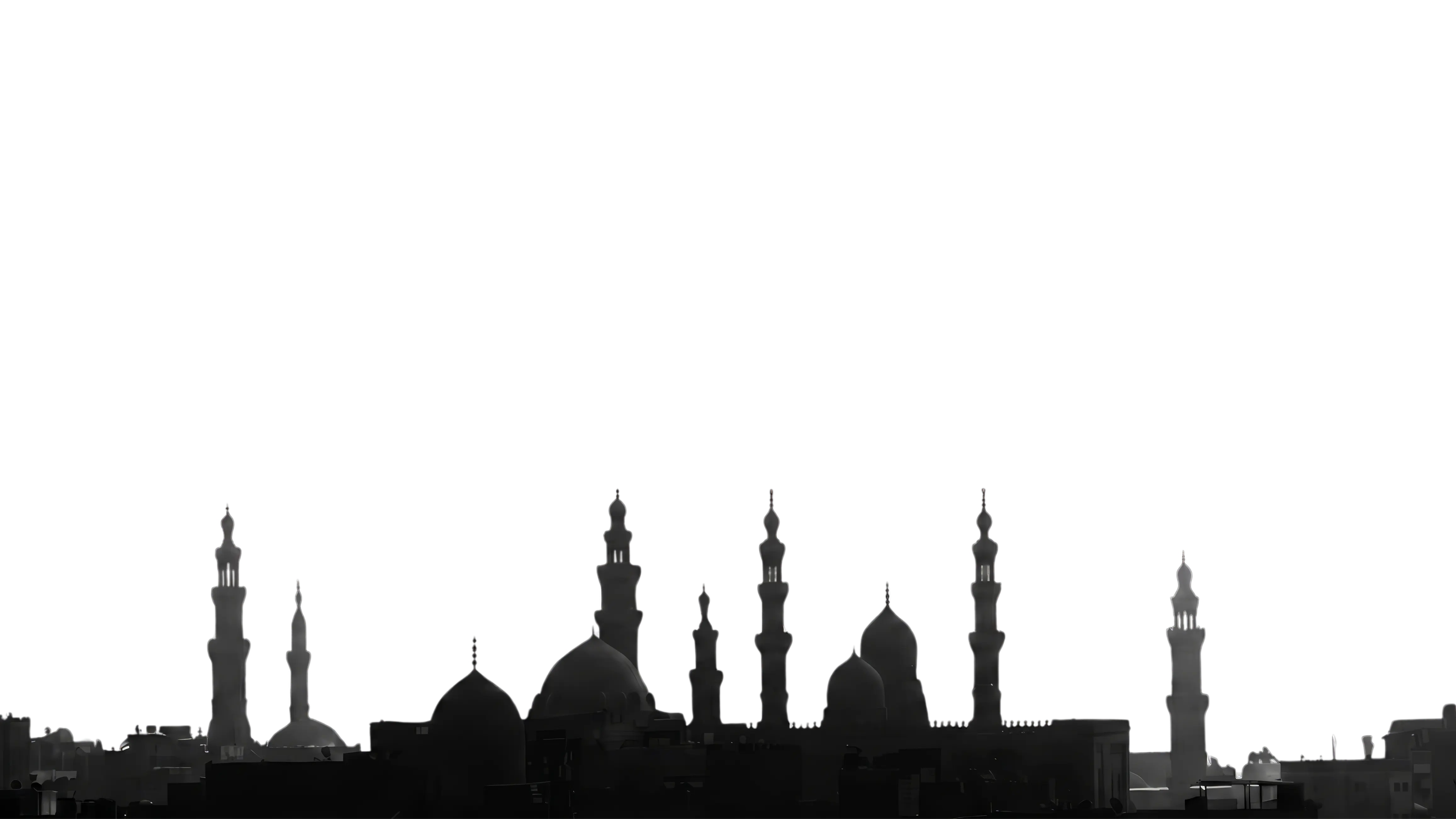 Mosque foreground silhouette
