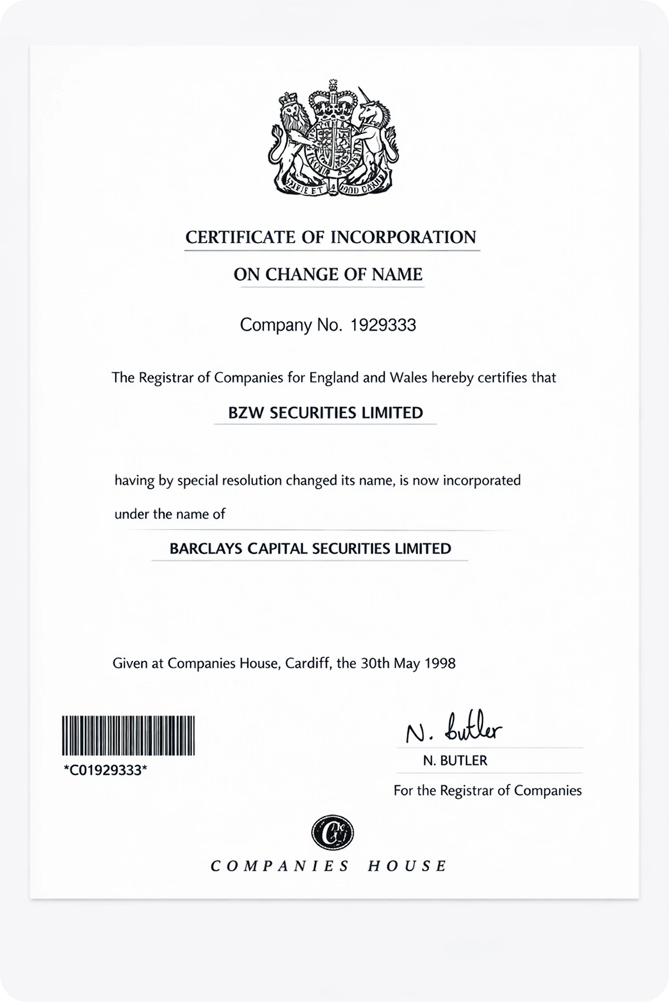 Companies House Document 1